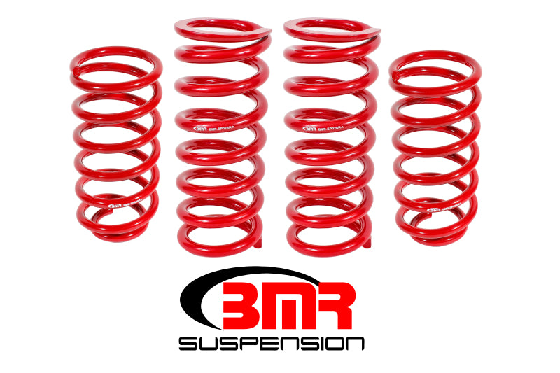 BMR 79-04 Fox Mustang Lowering Spring Kit (Set Of 4) - Red Main image