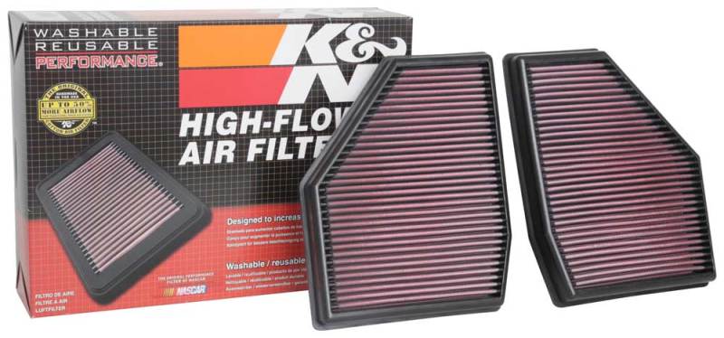 K&N 18-19 BMW M5 V8 4.4L F/I Turbo Replacement Air Filter (Two Per Box) (view 11)