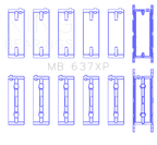 King Engine Bearings BMW S85B50A Crankshaft Main Bearings - Size STD (view 3)