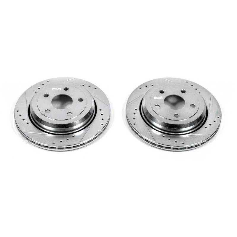 Power Stop 11-19 Dodge Durango Rear Evolution Drilled & Slotted Rotors - Pair (view 2)