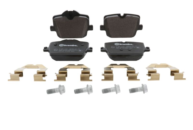 Brembo OE 2022 BMW i4/19-22 Z4/20-22 Toyota GR Supra PRIME Low-Met Brake Pad - Rear (view 27)