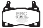 EBC 11-15 Chevrolet Camaro 6.2L Bluestuff Front Brake Pads (view 3)