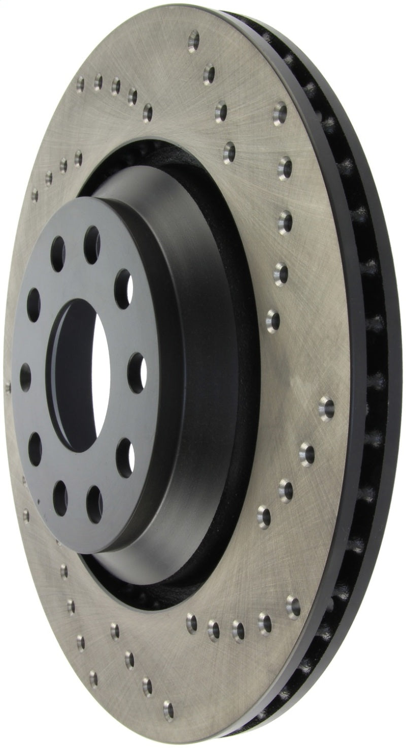 StopTech 09-13 VW CC 3.6L VR6 / 08-09 & 12 Golf R/Golf R32 Drilled Left Rear Rotor (view 6)