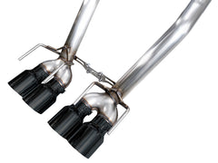 AWE Tuning C6 Chevrolet Corvette Z06/ZR1 Track Edition Axle-Back Exhaust w/ Diamond Black Tips