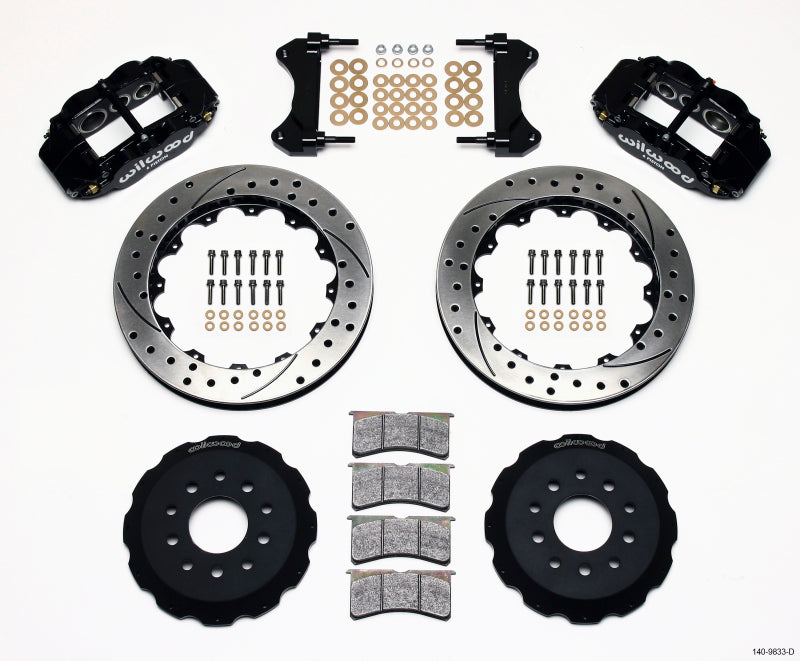 Wilwood Narrow Superlite 6R Front Hat Kit 13.06in Drilled 98-02 Camaro/Firebird Main image