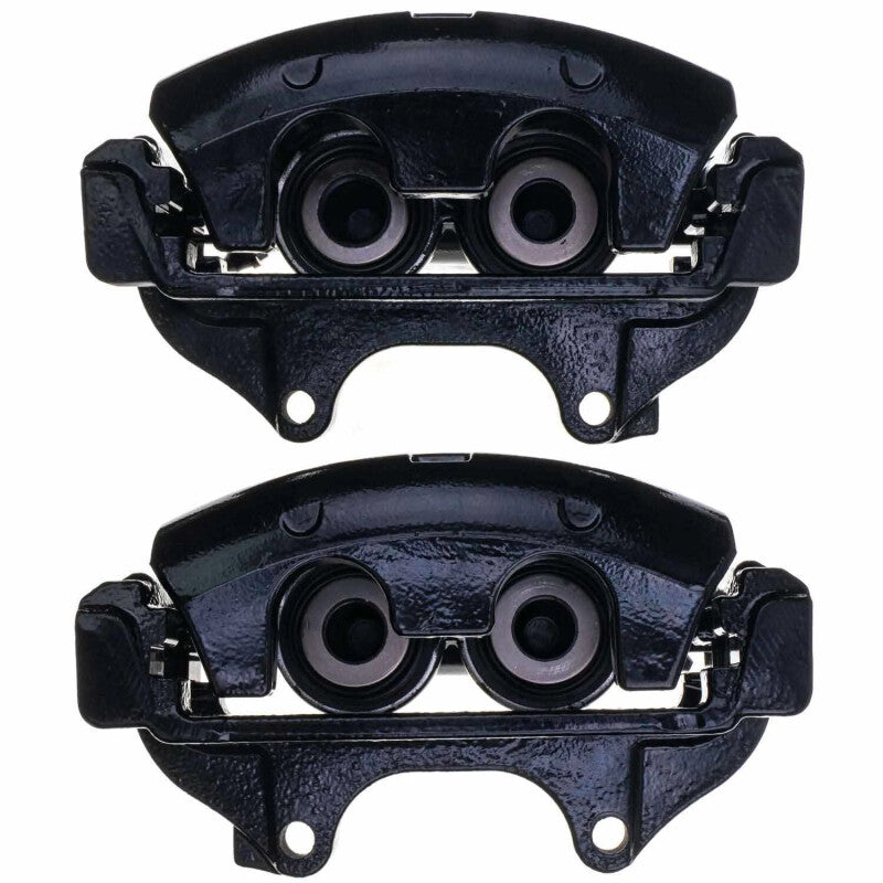 Power Stop 19-20 Dodge Charger Front Black Calipers - Pair (w/Bracket) Main image