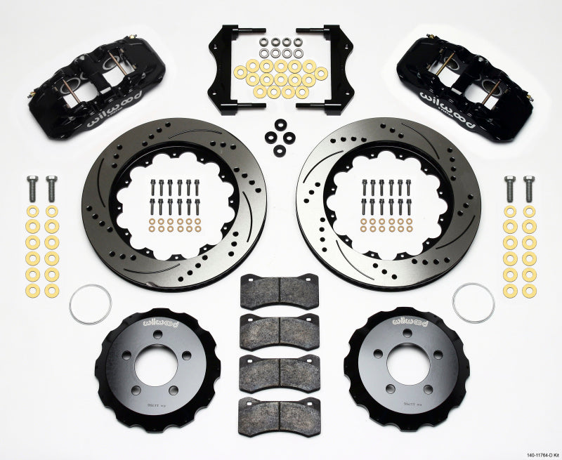 Wilwood AERO6 Front Hat Kit 14.25 Drilled 2006-10 Magnum/Challenger/Charger/300C Main image