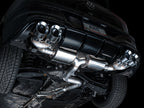 AWE Tuning MK8 Volkswagen Golf R 3in Touring Edition Quad Exhaust - Chrome Silver Tips (view 10)