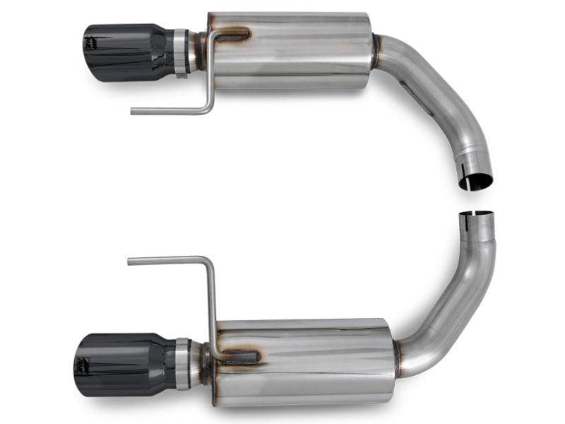 AWE Tuning S550 Mustang EcoBoost Axle-Back Exhaust - Touring Edition (Diamond Black Tips) (view 5)