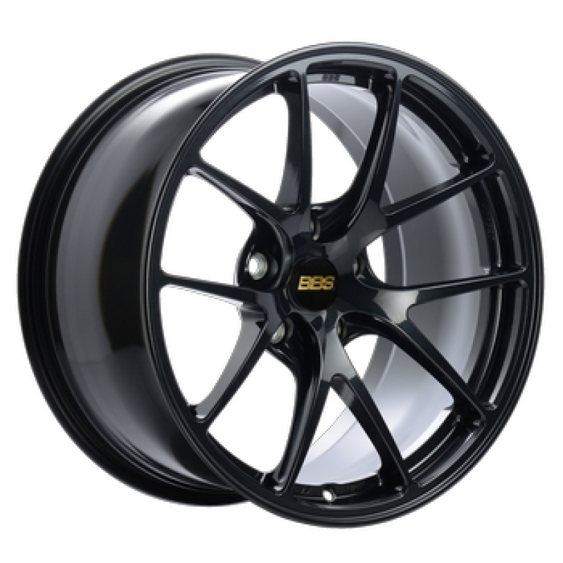 BBS RI-A 18x10 5x120 ET25 PFS Metallic Black Subtle Blue Flake Wheel -82mm PFS/Clip Req Main image