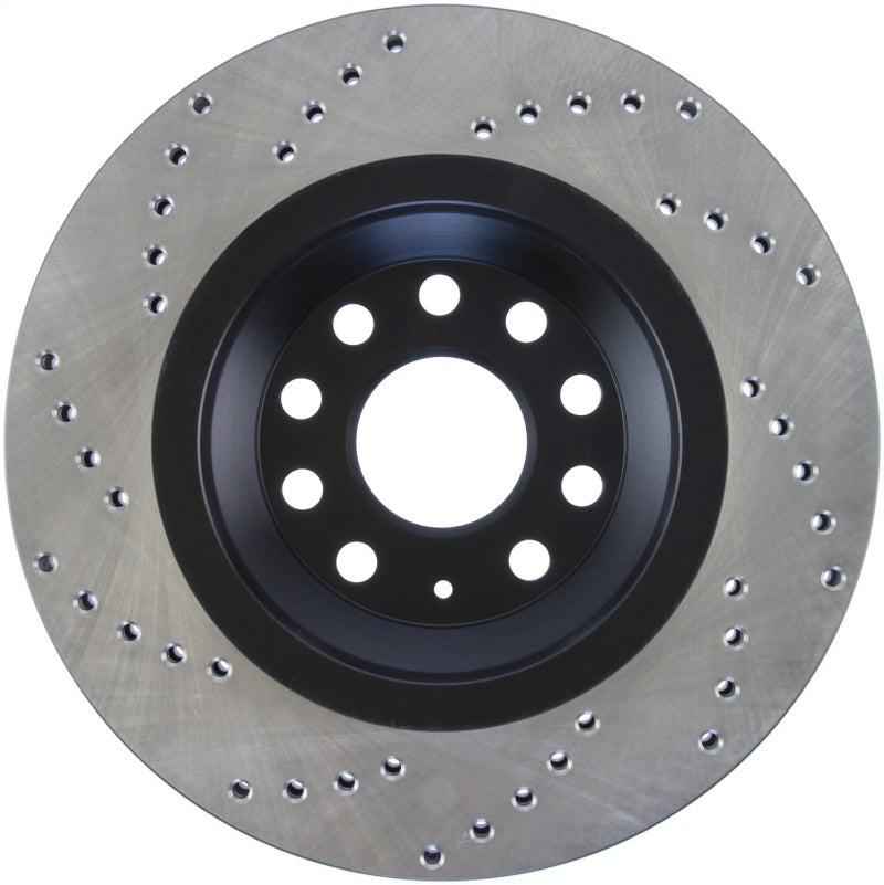 StopTech 09-13 VW CC 3.6L VR6 / 08-09 & 12 Golf R/Golf R32 Drilled Left Rear Rotor (view 7)