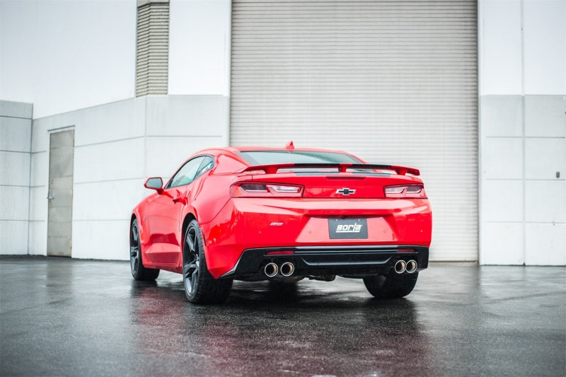 Borla 16 Chevy Camaro SS 6.2L w/ Dual NPP Atak Quad RD RL Tips Dual Exit Rear Section Exhaust (view 4)