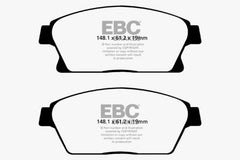 EBC 13-17 Buick Encore 1.4 Turbo Greenstuff Front Brake Pads