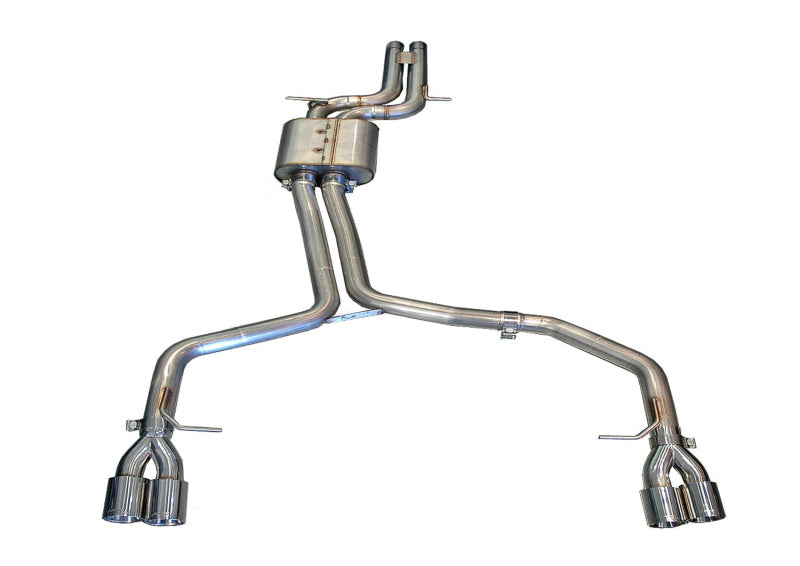 AWE Tuning Audi B8 / B8.5 S4 3.0T Track Edition Exhaust - Chrome Silver Tips (90mm) Main image