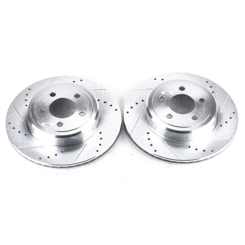 Power Stop 05-19 Chrysler 300 Rear Evolution Drilled & Slotted Rotors - Pair Main image