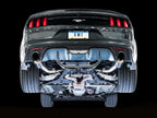 AWE Tuning S550 Mustang EcoBoost Axle-Back Exhaust - Touring Edition (Diamond Black Tips) (view 6)