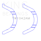 King Engine Bearings Nissan VR38DETT/VQ35AHR/VQ37HR Thrust Washer Set (view 3)