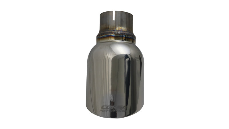 Corsa Single Universal 2.5in Inlet / 4.5in Outlet Polished Pro-Series Tip Kit (view 6)