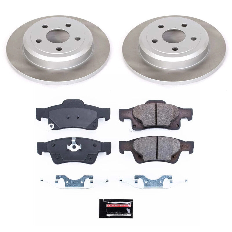 Power Stop 11-20 Jeep Grand Cherokee Rear Semi-Coated Rotor Kit Main image