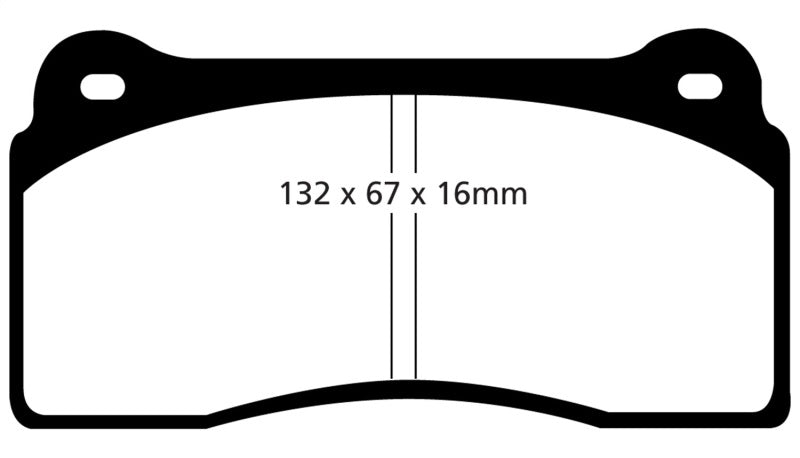EBC 99-03 Aston Martin DB7 5.9 Orangestuff Front Brake Pads (view 4)