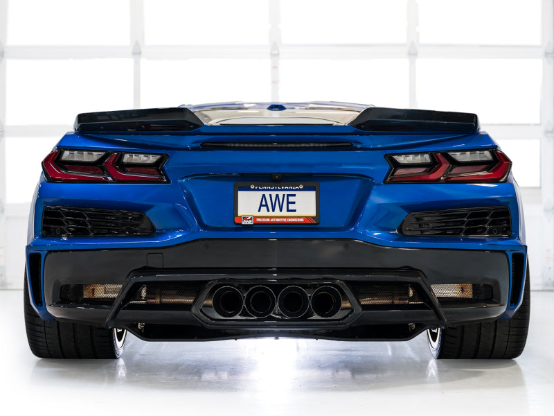 AWE Tuning 2023 C8 Corvette Z06 SwitchPath Cat-Back Exhaust - Diamond Black Tips (view 15)