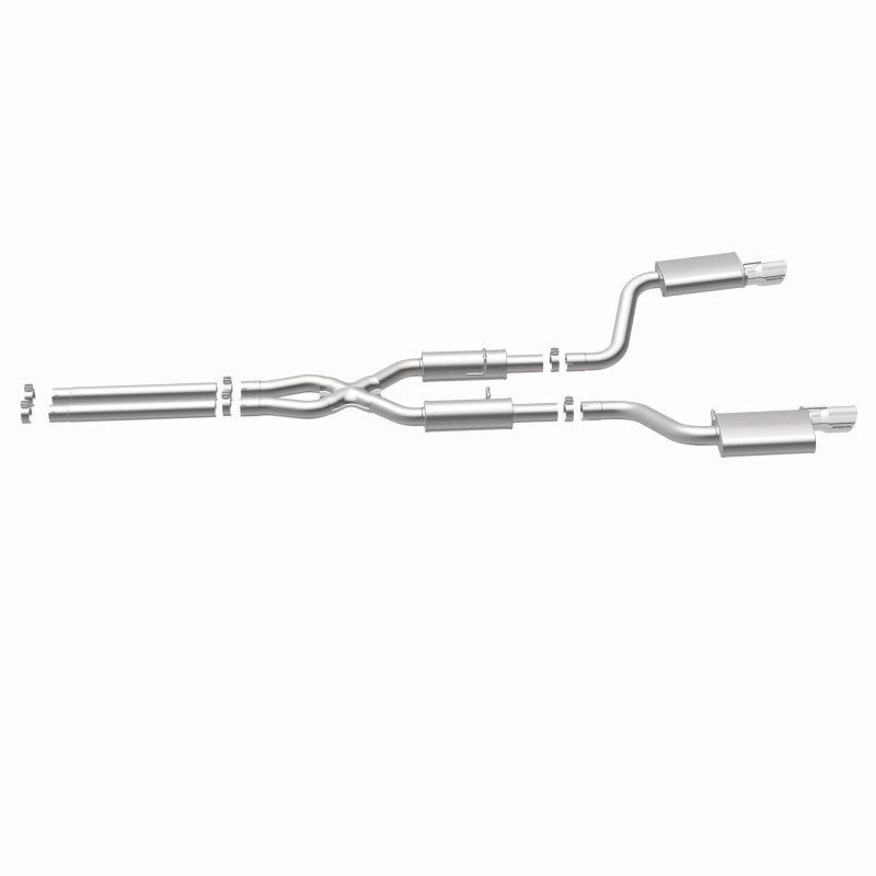 MagnaFlow 11-12 Dodge Charger SRT-8 Hemi Dual Split Rear Exit Stainless Cat-Back Performance Exhaust (view 40)