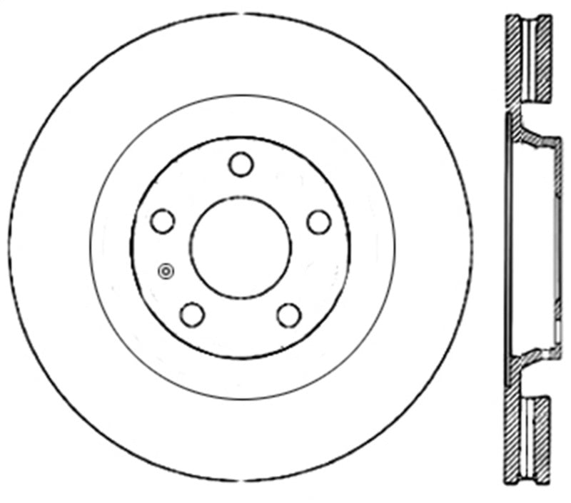 StopTech Slotted & Drilled Sport Brake Rotor (view 3)