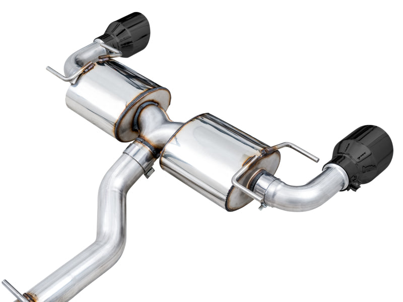 AWE Tuning Subaru BRZ/ Toyota GR86/ Toyota 86 Touring Edition Cat-Back Exhaust- Diamond Black Tips (view 7)