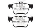 EBC 2014+ Audi A3 1.8 Turbo (w/Electronic Parking Brake) Redstuff Rear Brake Pads (view 5)
