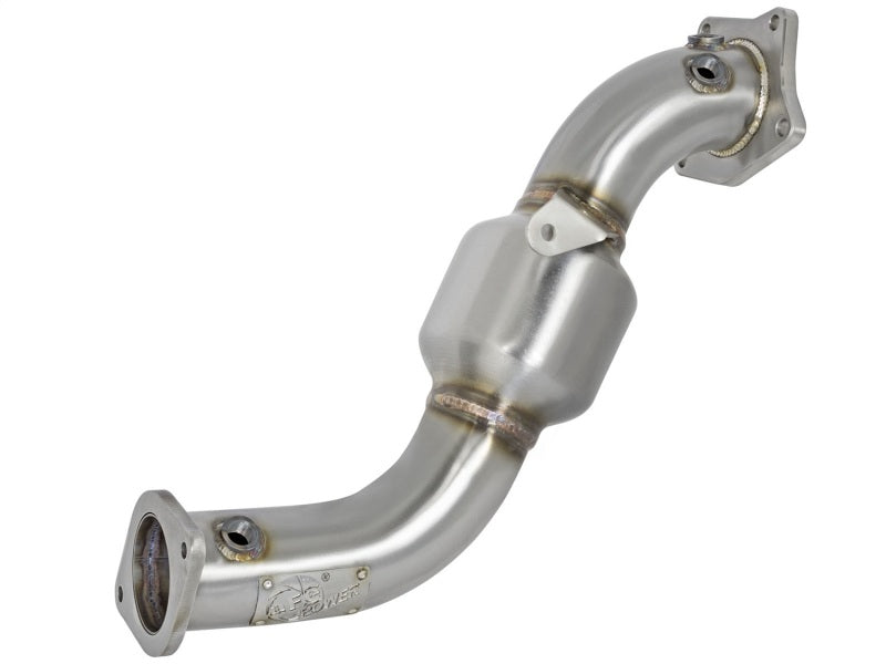 aFe Twisted Steel Down-Pipe Catted 13-16 Cadillac ATS L4-2.0L (t) Main image