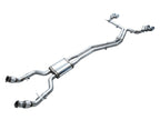 AWE Tuning 19-23 Audi C8 S6/S7 2.9T V6 AWD Track Edition Exhaust - Chrome Silver Tips (view 12)