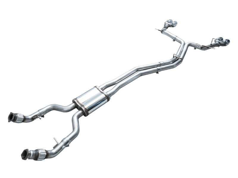 AWE Tuning 19-23 Audi C8 S6/S7 2.9T V6 AWD Track Edition Exhaust - Chrome Silver Tips (view 12)