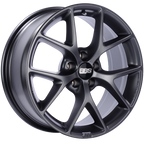 BBS SR 18x8 5x112 ET21 CB66.5 Satin Grey Wheel (view 2)