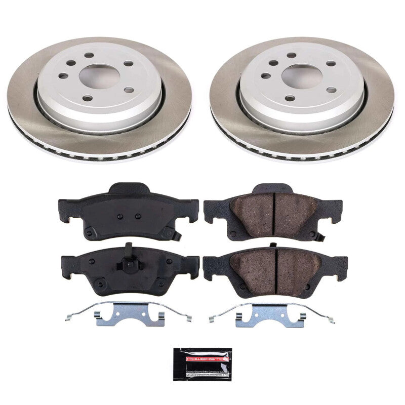 Power Stop 2022 Jeep Grand Cherokee WK Rear Semi-Coated Rotor Kit Main image