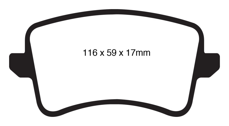 EBC 09-11 Audi A4 2.0 Turbo Greenstuff Rear Brake Pads (view 9)