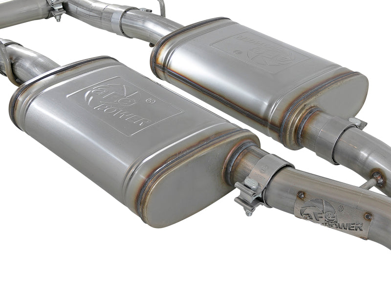 aFe MACH Force-Xp 2-1/2in 304 SS Cat-Back Exhaust 15-19 Dodge Challenger V6-3.6L - Raw Tip (view 8)