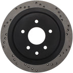 StopTech 08-09 Infiniti EX35 / 05-08 G35 / 09 G37 / 06-09 M35/M45 Drilled Right Rear Rotor (view 13)