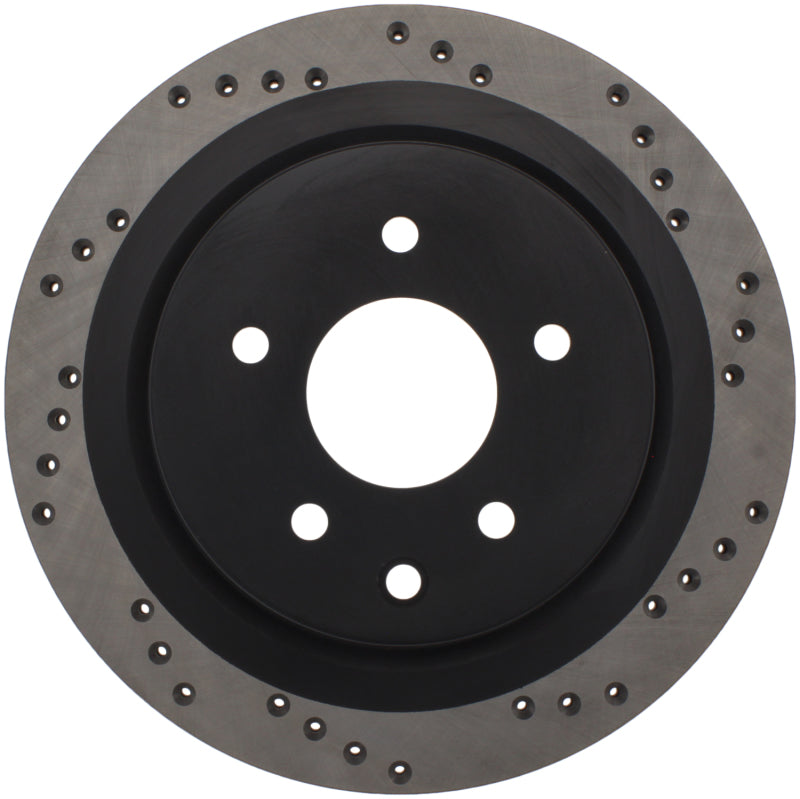 StopTech 08-09 Infiniti EX35 / 05-08 G35 / 09 G37 / 06-09 M35/M45 Drilled Right Rear Rotor (view 13)