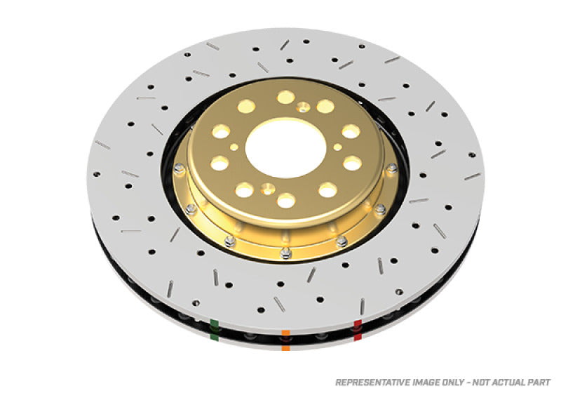 DBA 97-12 Chevrolet Corvette 5000 Series Slotted Front Rotor (Black Hat) Main image