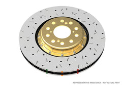DBA 03-06 Subaru Legacy GT Wagon Front Drilled & Slotted 5000 Series 2 Piece Rotor w/ Black Hat