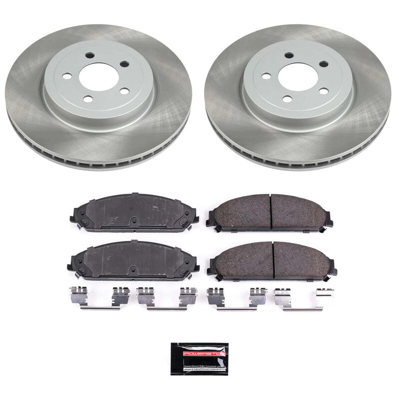 Power Stop 05-08 Dodge Magnum Front Semi-Coated Rotor Kit Main image