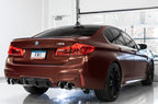 AWE Tuning 18-19 BMW F90 M5 SwitchPatch Cat-Back Exhaust- Black Diamond Tips (view 3)