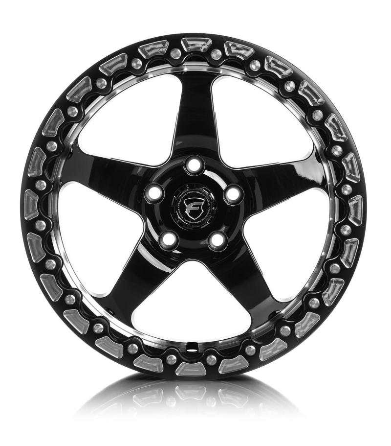 Forgestar D5 Beadlock 17x10 / 5x115 BP / ET00 / 5.5in BS Gloss Black Wheel (view 3)