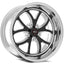 Weld S76 17x10 / 5x5 BP / 7.2in. BS Black Wheel (High Pad) - Single Beadlock