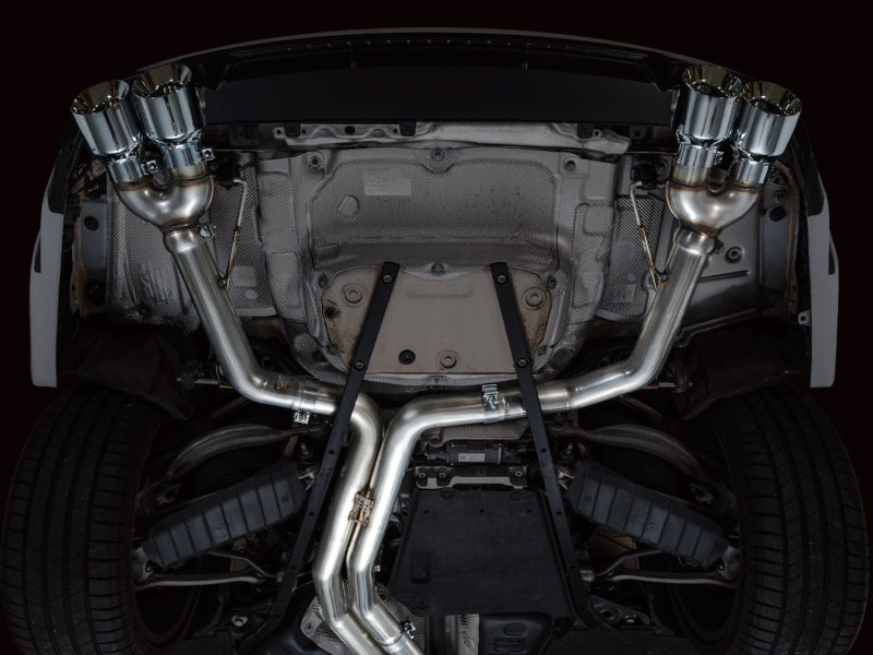 AWE Tuning 19-23 Audi C8 S6/S7 2.9T V6 AWD Track Edition Exhaust - Chrome Silver Tips (view 10)
