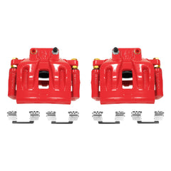 Power Stop 12-17 Chrysler 300 Front Red Calipers w/Brackets - Pair