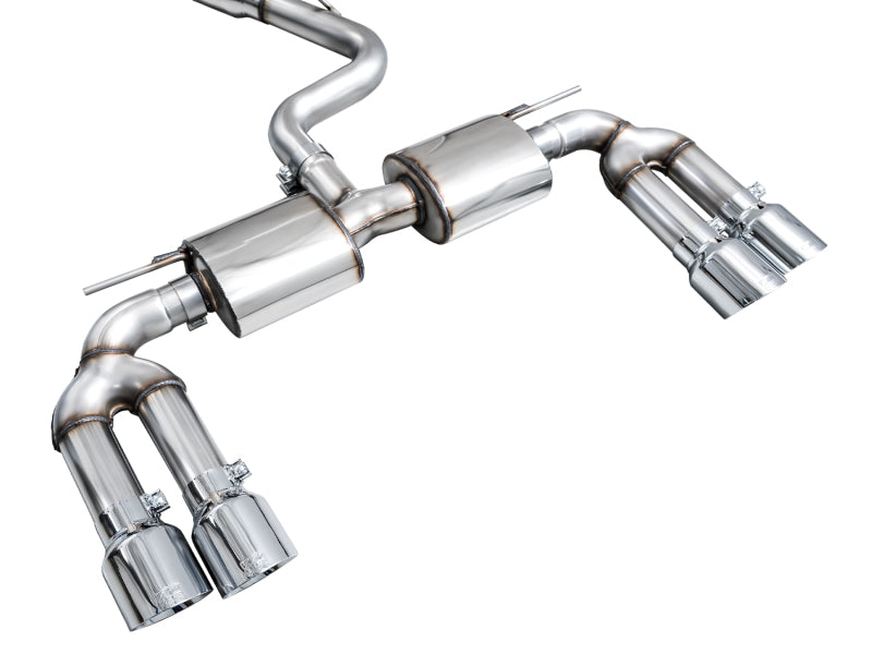 AWE Tuning 22-24 Audi 8Y S3 Touring Edition Exhaust - Chrome Silver Tips (view 11)