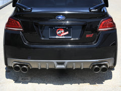 aFe Subaru WRX/STi 15-21 H4-2.0/2.5L Takeda 3in to 2-1/2in Stainless Cat-Back Exhaust Crbn Fiber Tip