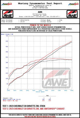 AWE Tuning 2023 C8 Corvette Z06 SwitchPath Cat-Back Exhaust - Diamond Black Tips