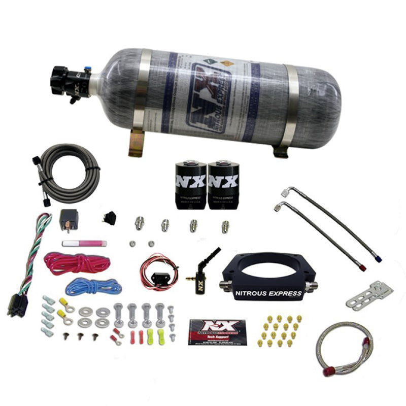 Nitrous Express 2014+ GM 6.2L Truck Nitrous Plate Kit (35-300HP) w/Composite Bottle Secondary image